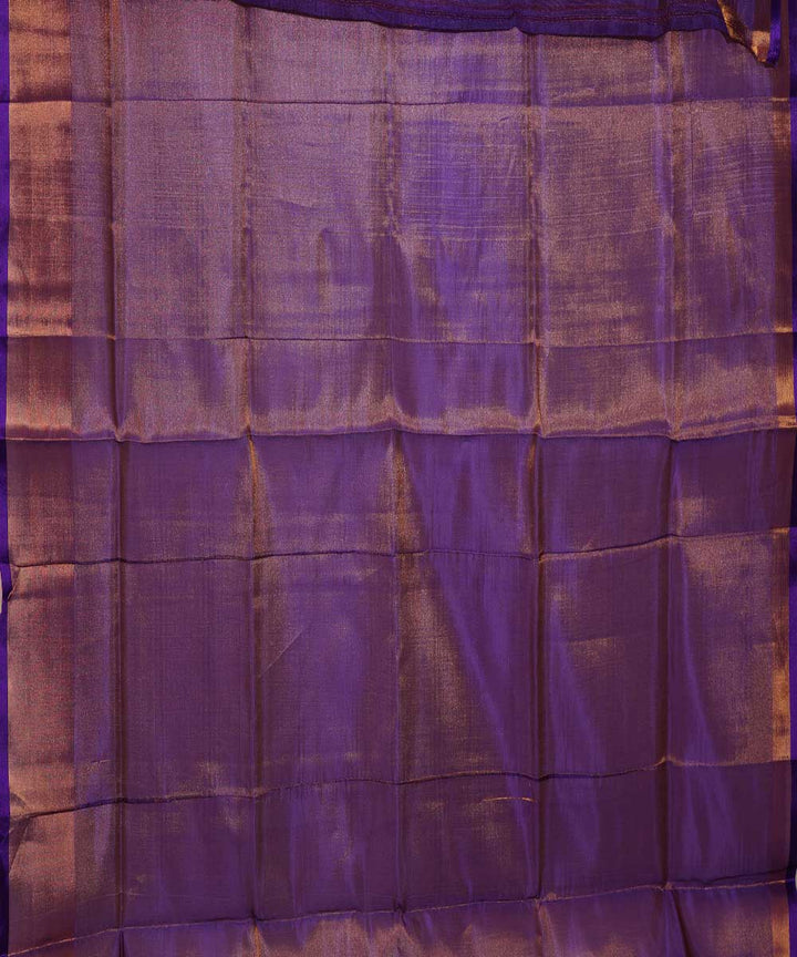 Lime green purple handwoven uppada silk saree