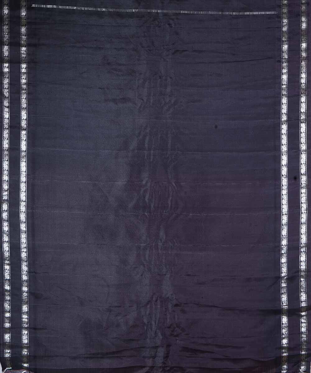 Orange handwoven gadwal silk saree