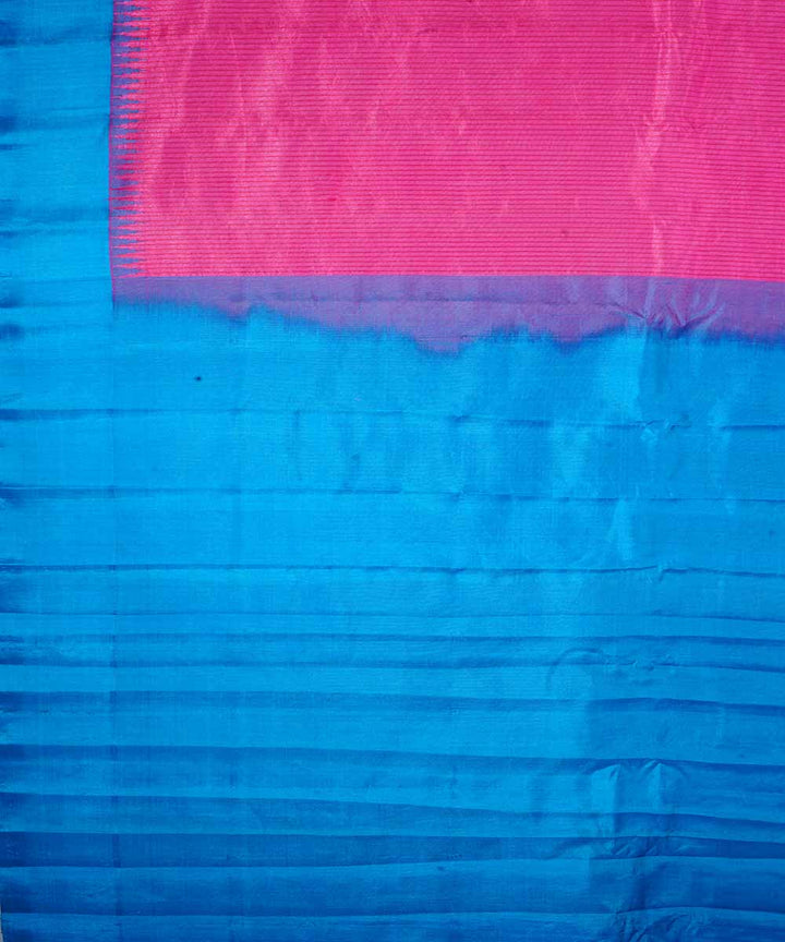 Pink handwoven gadwal silk saree