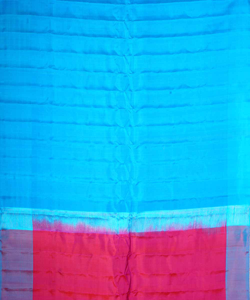 Red handwoven gadwal silk saree