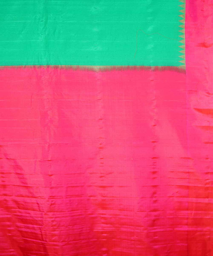 Light green handwoven gadwal silk saree