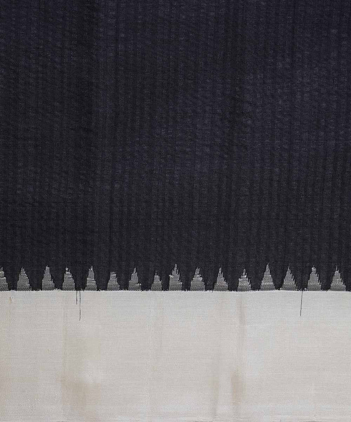 Black handwoven gadwal silk saree