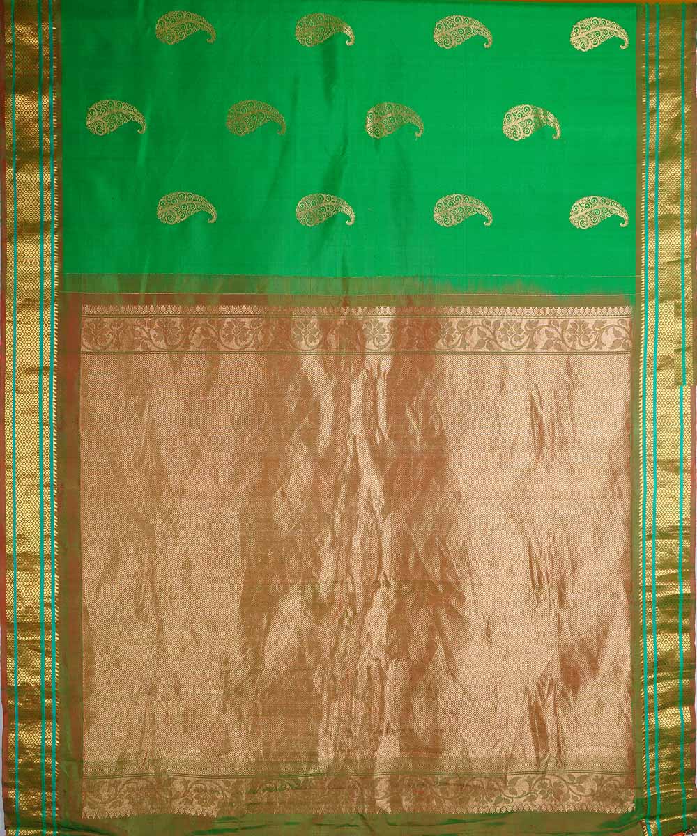 Green handloom gadwal silk saree