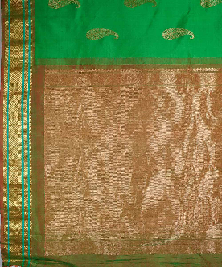 Green handloom gadwal silk saree