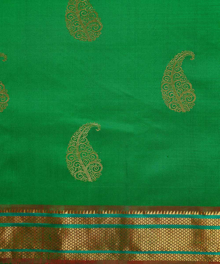 Green handloom gadwal silk saree