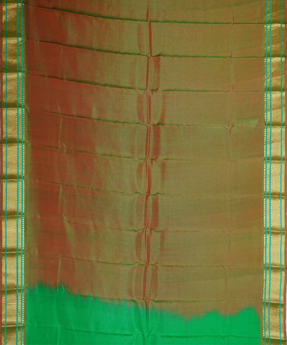 Green handloom gadwal silk saree