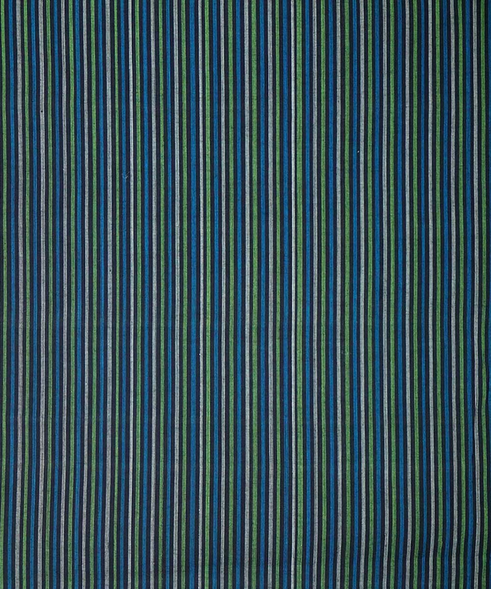 0.5m Multicolour handwoven cotton stripes mangalgiri fabric