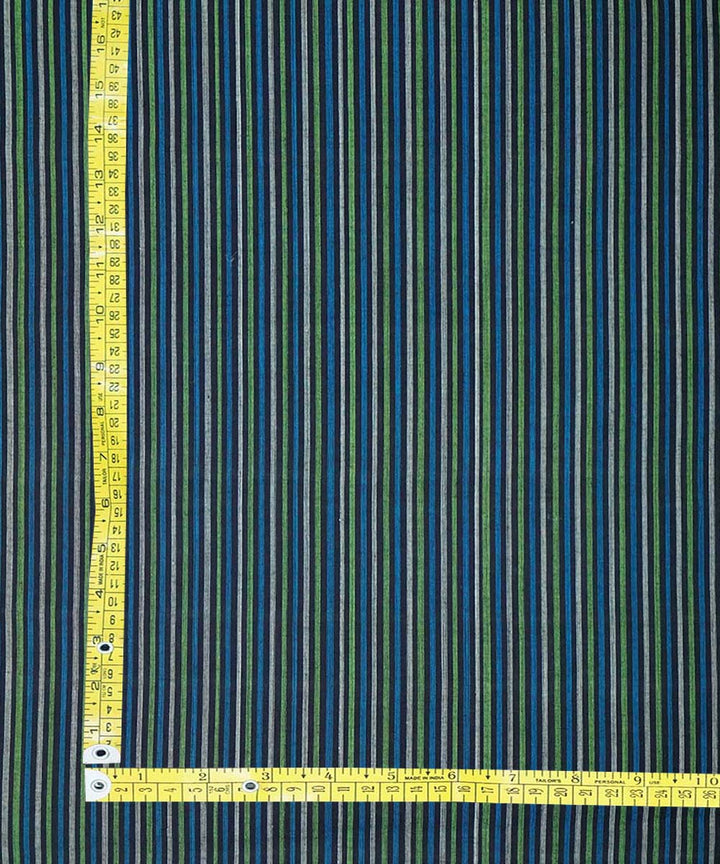 0.5m Multicolour handwoven cotton stripes mangalgiri fabric