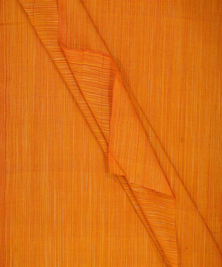 0.7m Orange handwoven cotton stripes mangalgiri fabric