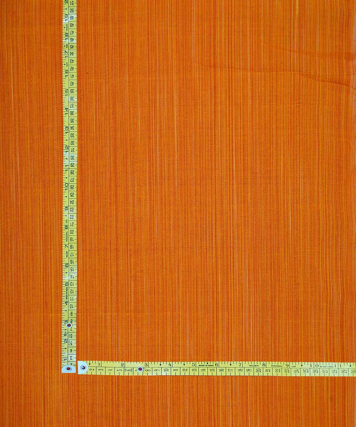0.7m Orange handwoven cotton stripes mangalgiri fabric