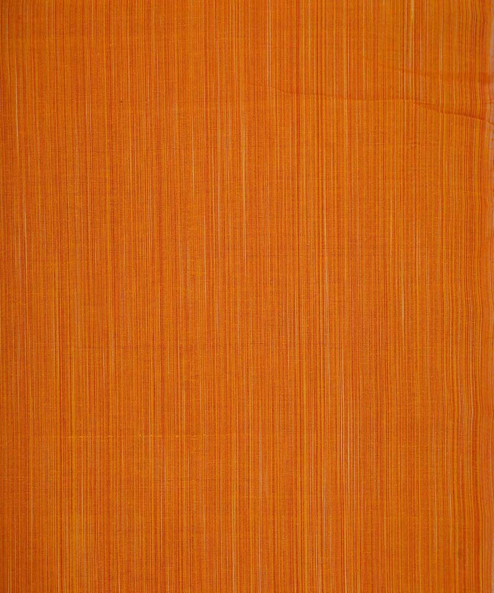 0.7m Orange handwoven cotton stripes mangalgiri fabric