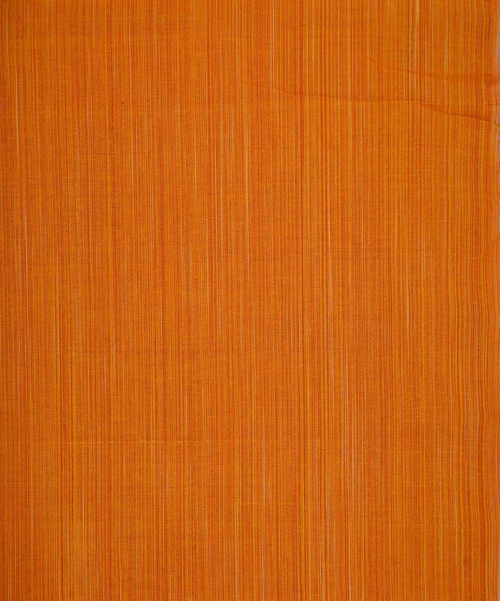 0.7m Orange handwoven cotton stripes mangalgiri fabric