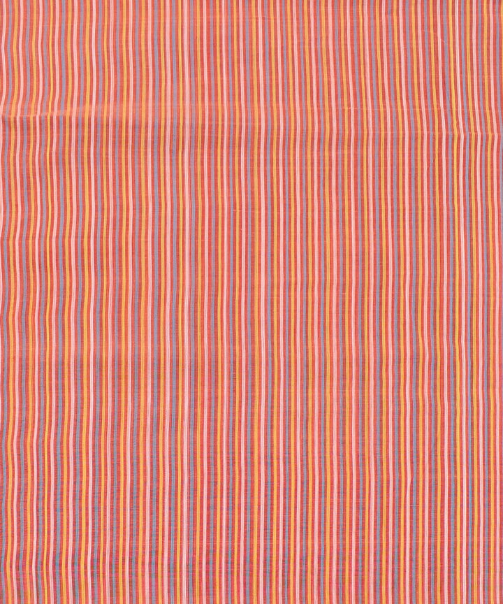 2.5m Multicolour handloom cotton stripe mangalgiri kurta material