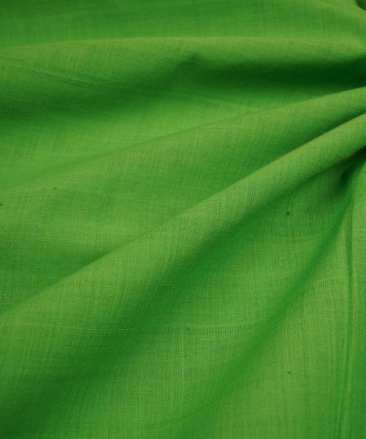 Green handwoven cotton mangalgiri kurta material