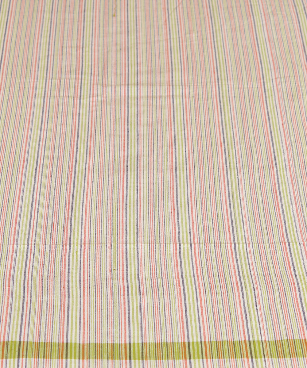 Thin Stripes Handwoven Cotton Bed Sheet