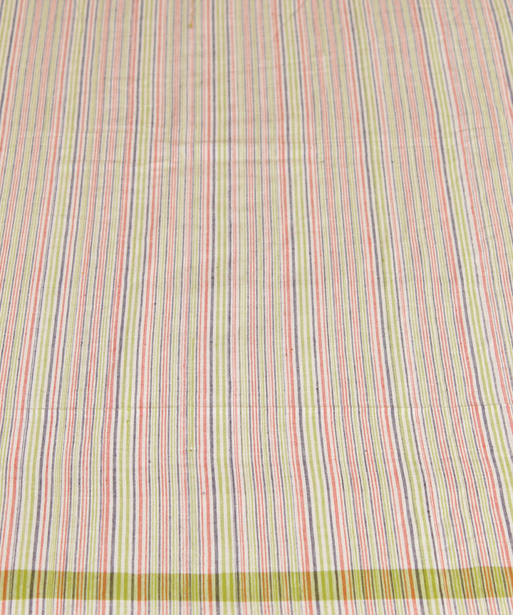 Thin Stripes Handwoven Cotton Bed Sheet