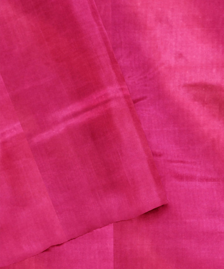 Purple pink handwoven patola silk saree