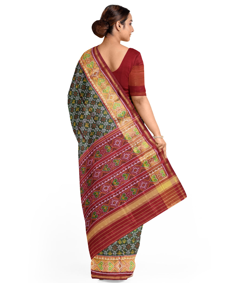 Multicolor handwoven patola silk saree