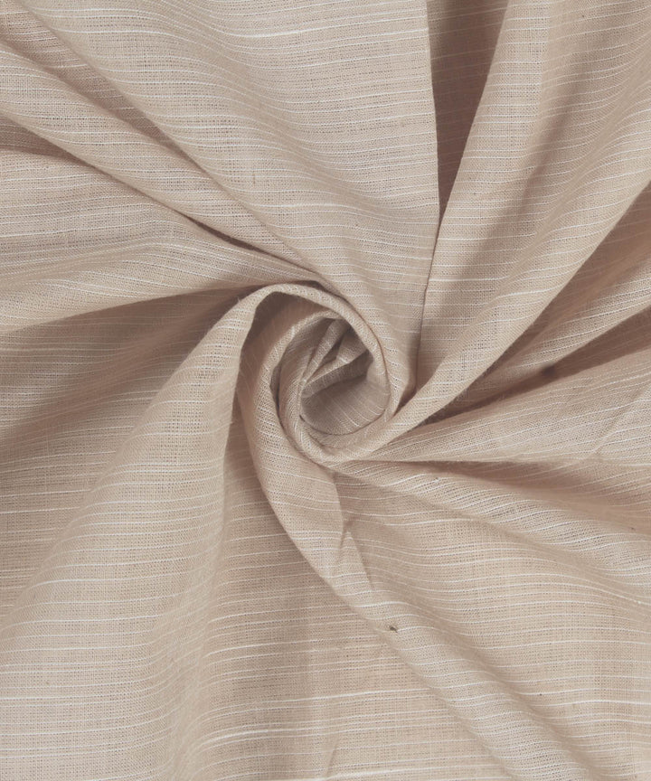 1m Handwoven Beige Cotton Fabric