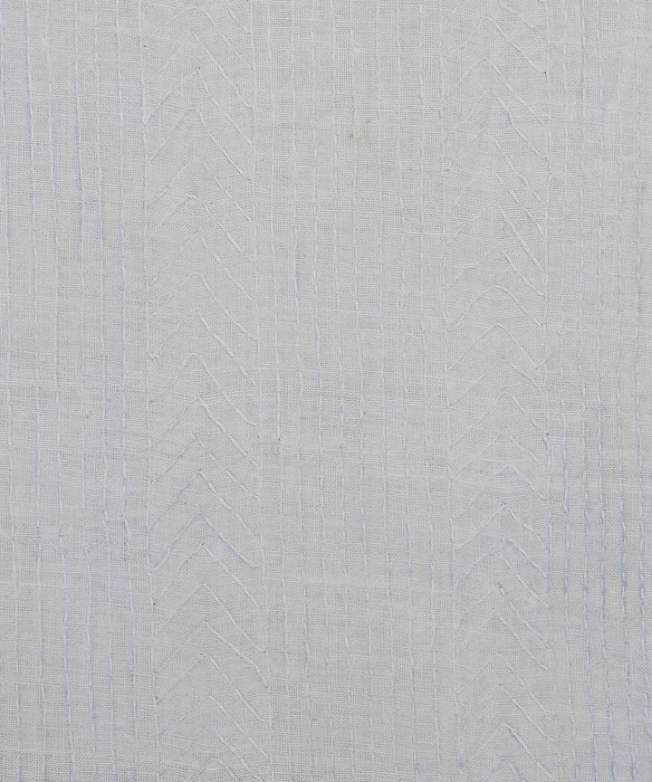 Off White Stripe Handspun Cotton Fabric