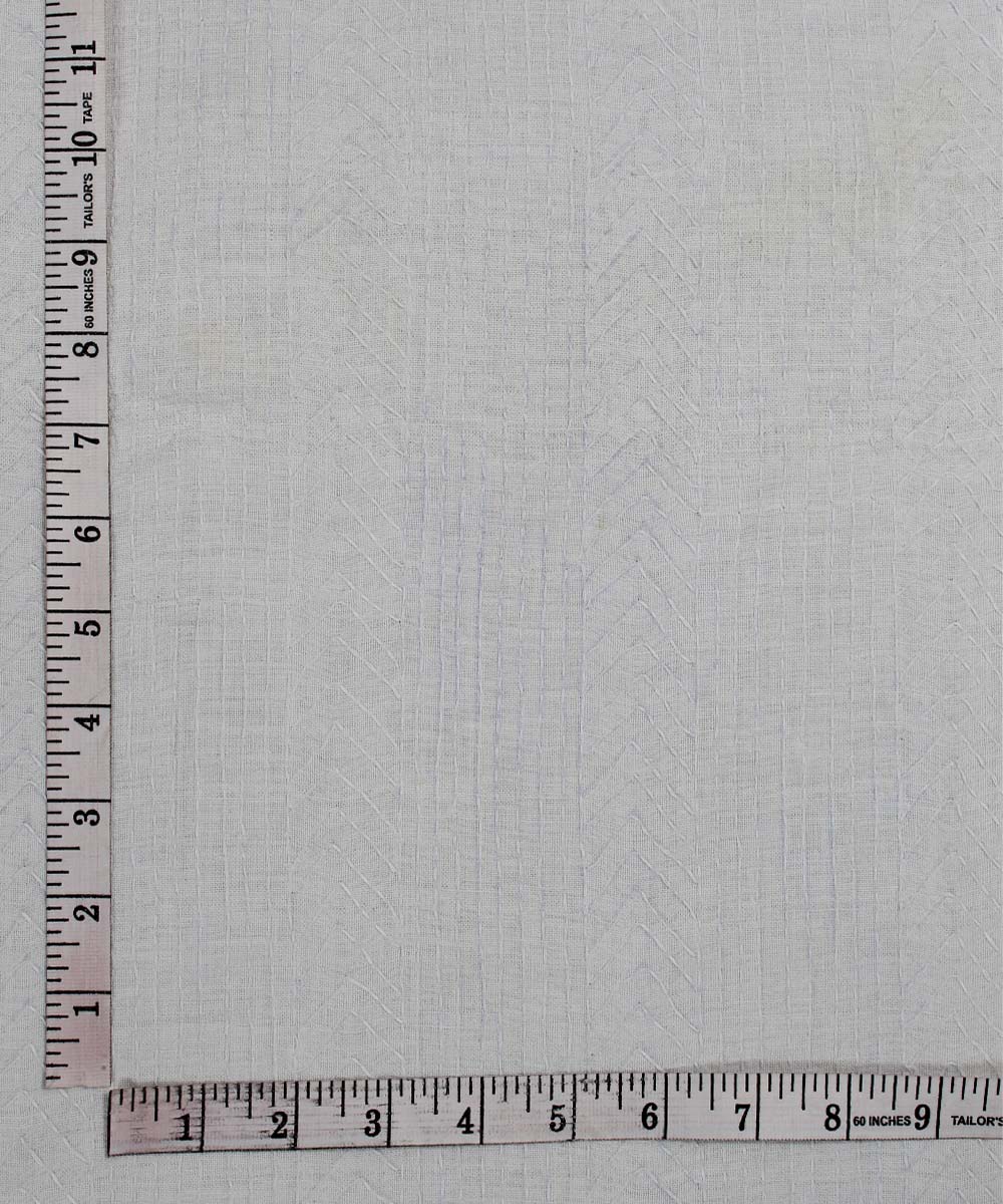 Off White Stripe Handspun Cotton Fabric