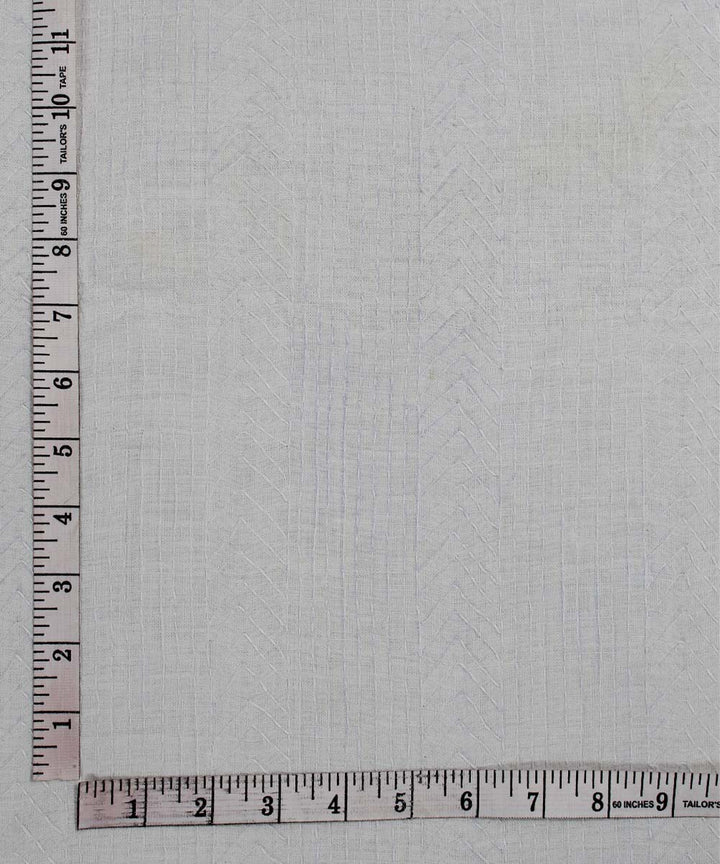 Off White Stripe Handspun Cotton Fabric