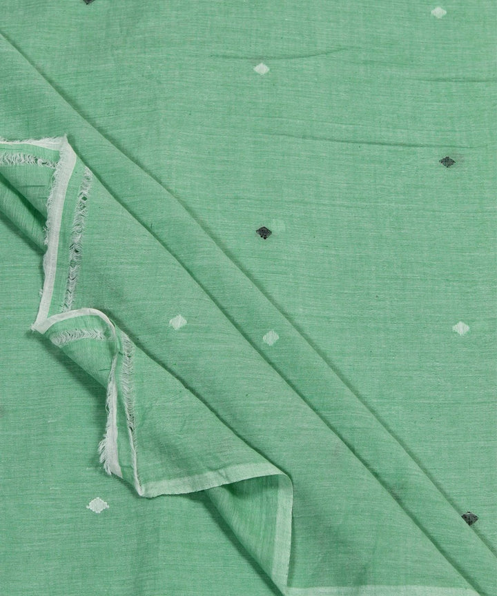 2.4m Light green muslin jamdani handloom kurta material