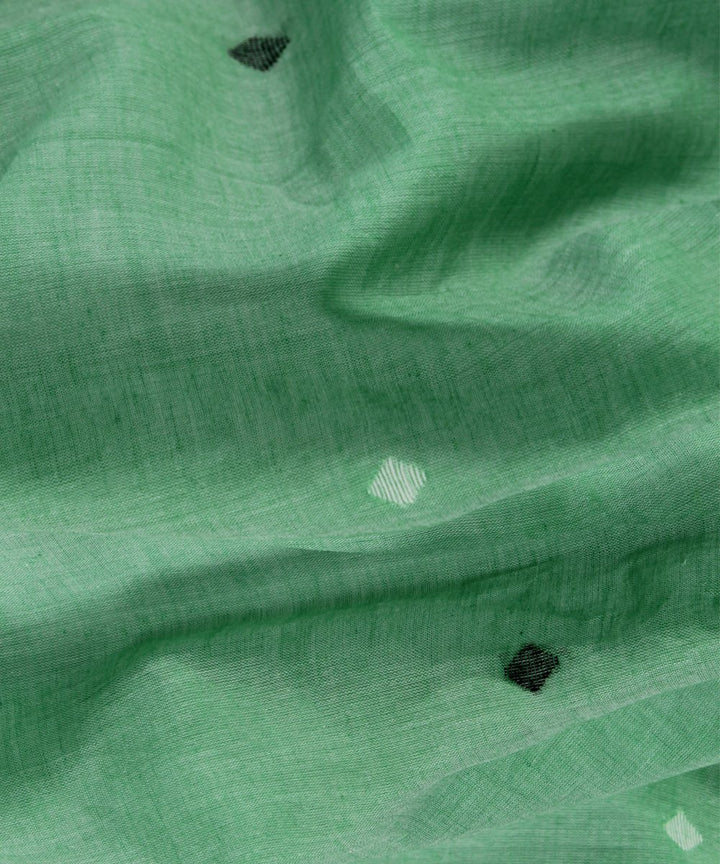 2.4m Light green muslin jamdani handloom kurta material