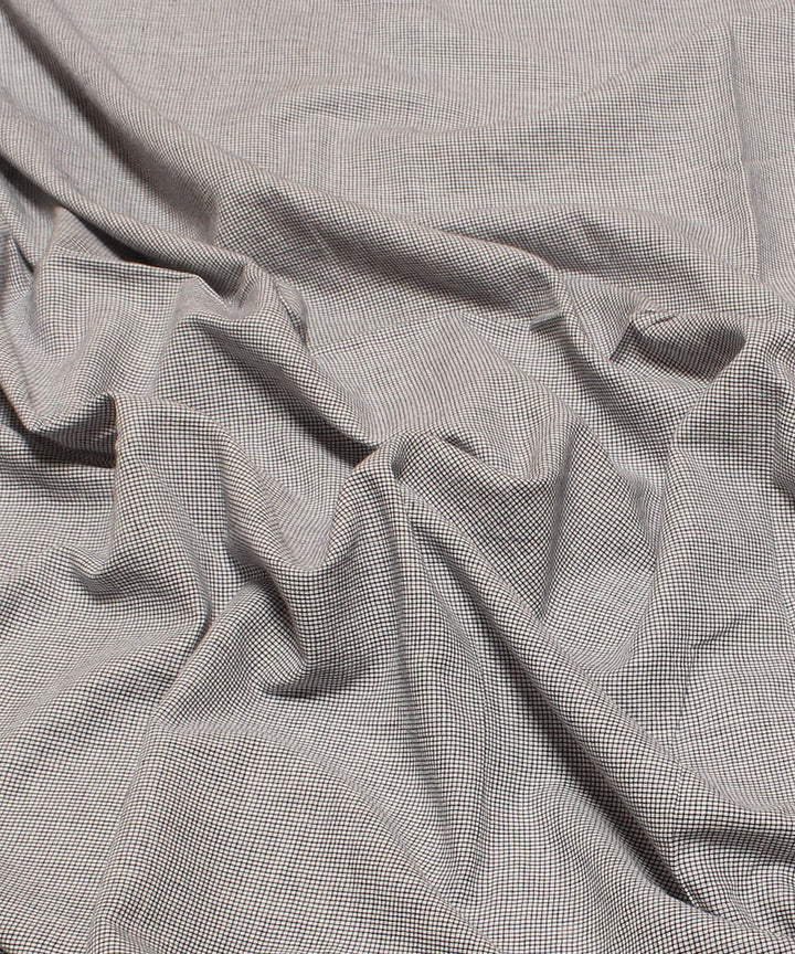 1m Stone grey handwoven cotton fabric