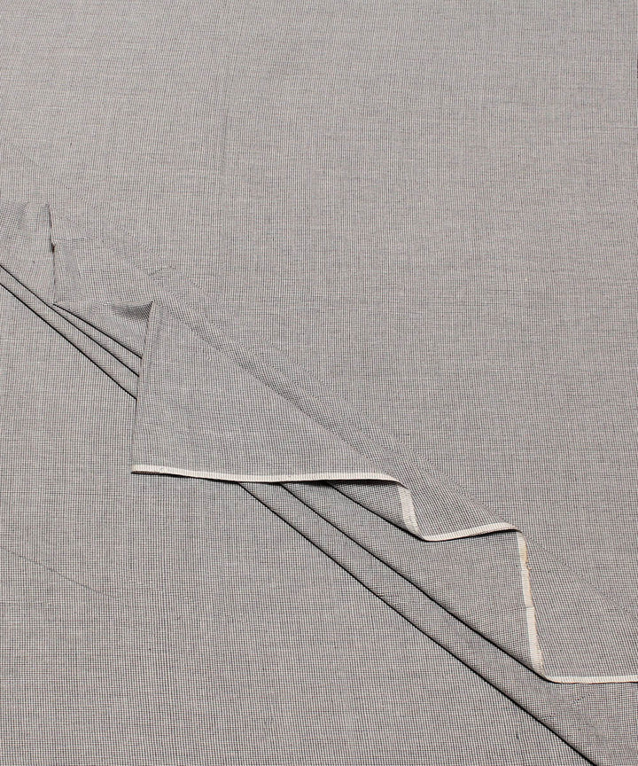 1m Stone grey handwoven cotton fabric