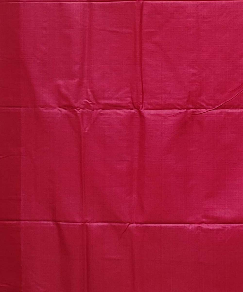 Arsenic black and red handwoven tussar silk saree