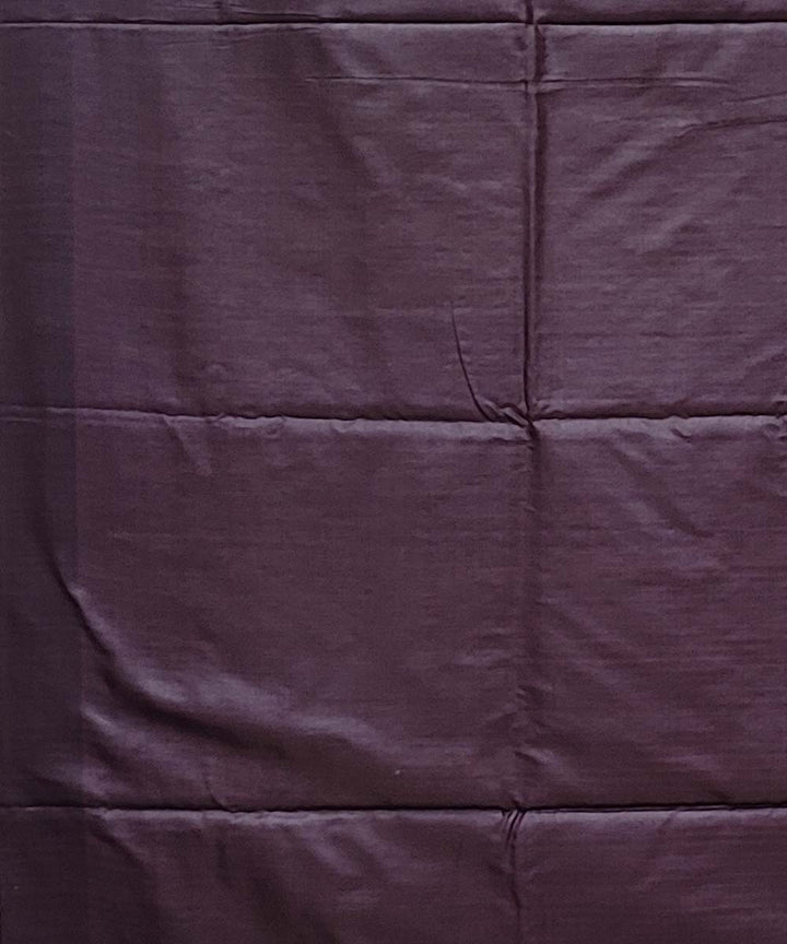 Brown beige handwoven tussar silk saree