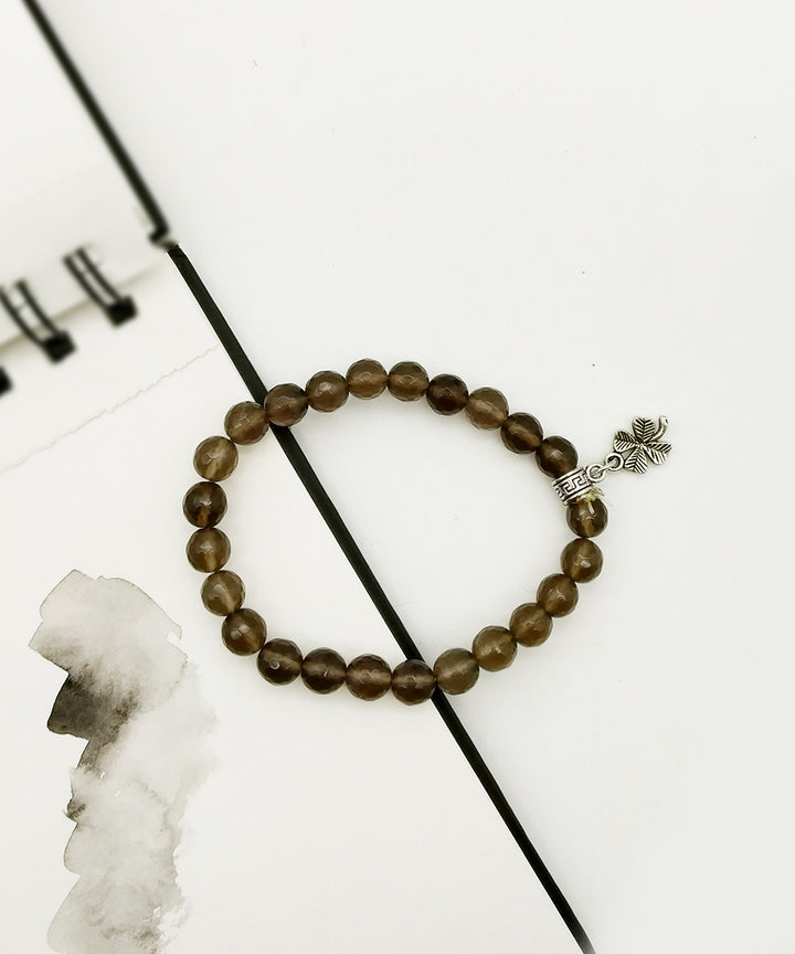 Brown handcrafted tiger eye gemstone bracelet