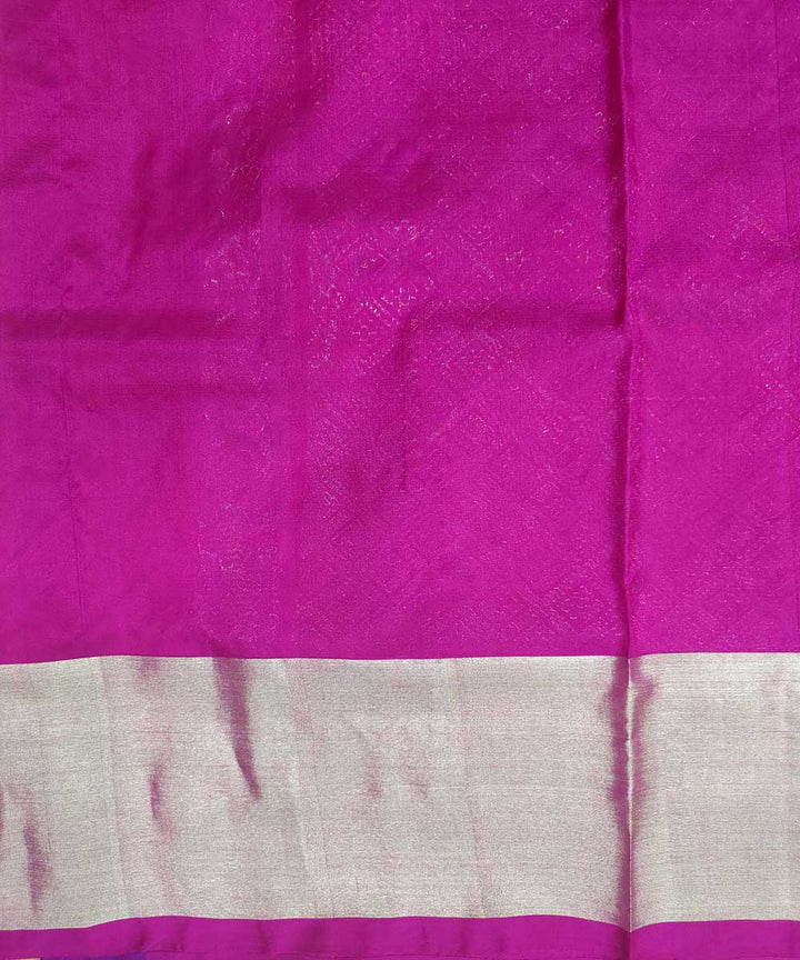 Lavender pink handwoven venkatagiri silk sari