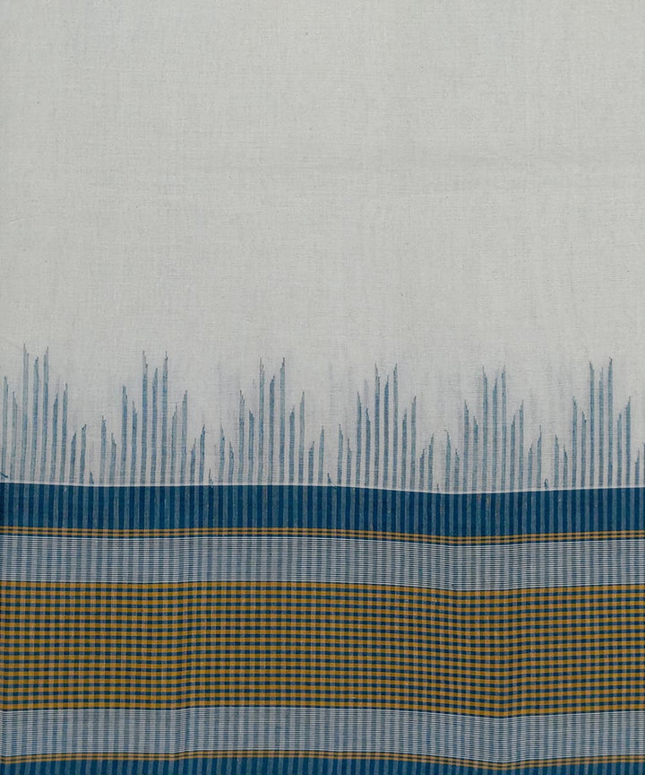 White handwoven cotton venkatagiri saree