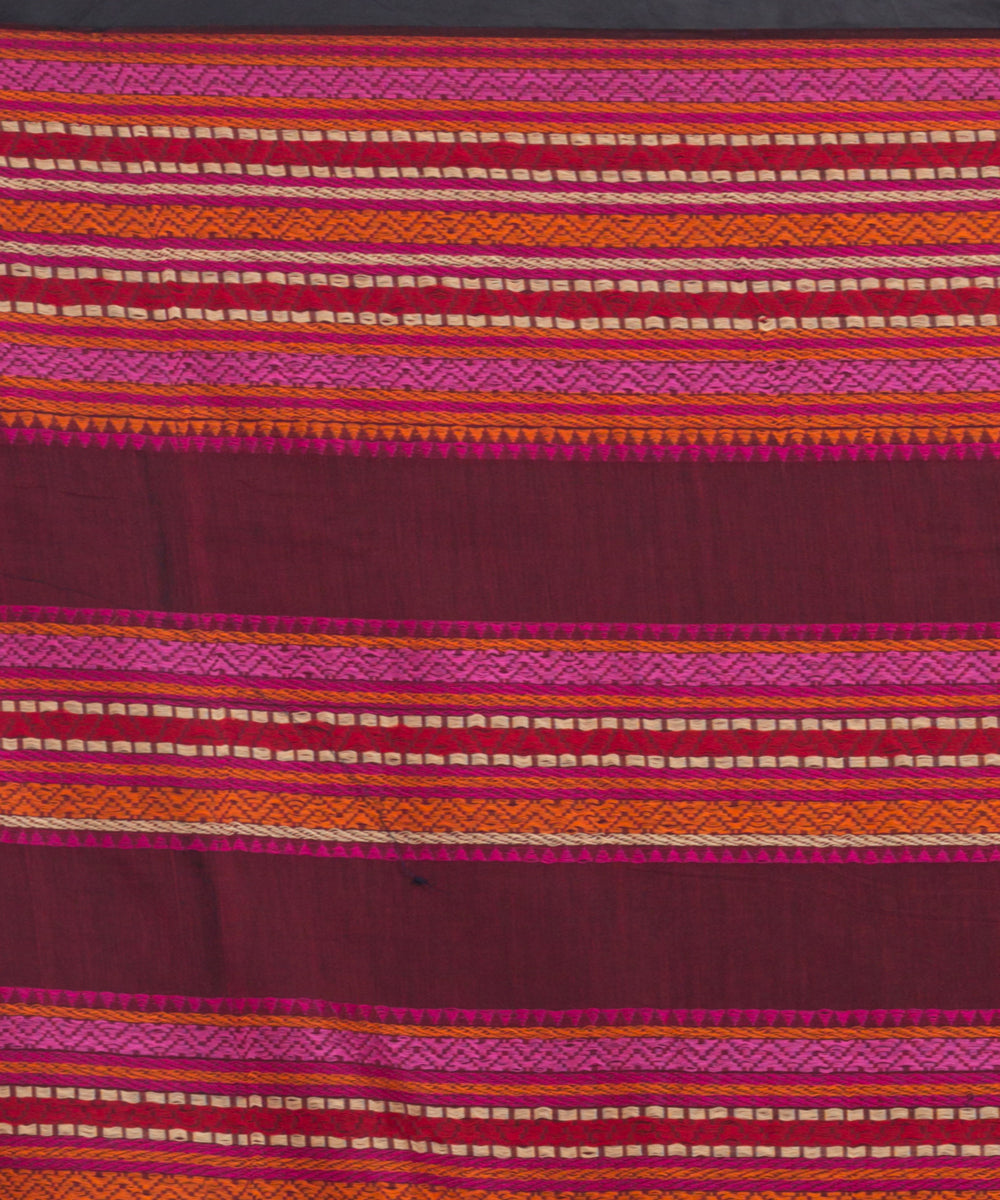 Multicolor Handwoven Cotton bengal saree