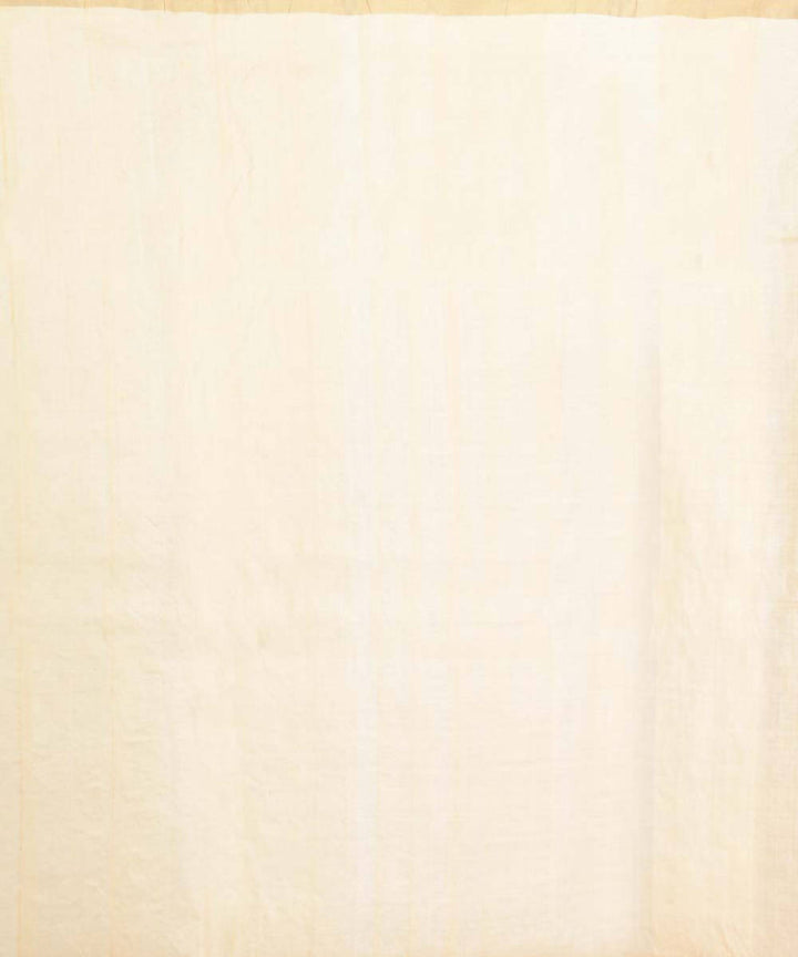 Resham shilpi bengal cream tasar saree with handwoven jamdani work