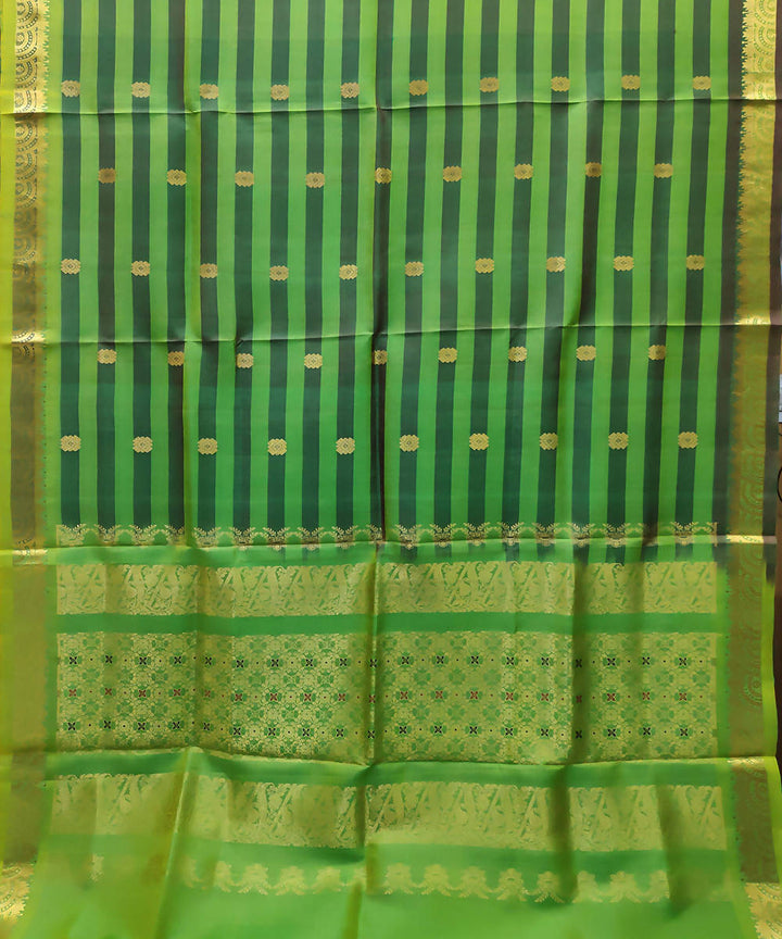 Green Handloom Gadwal Silk Saree