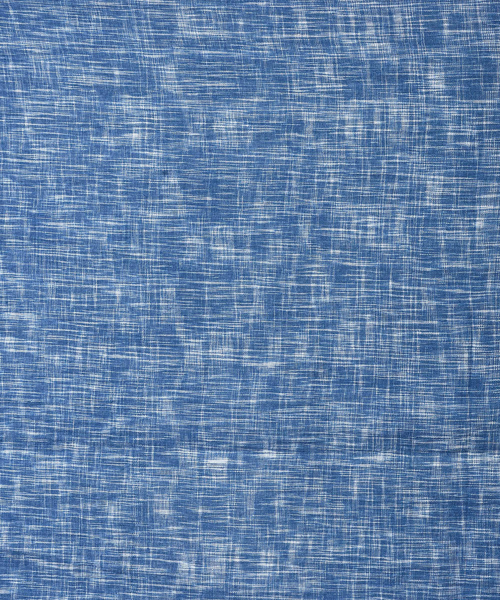 Handwoven indigo striped vegetable dyed cotton stole