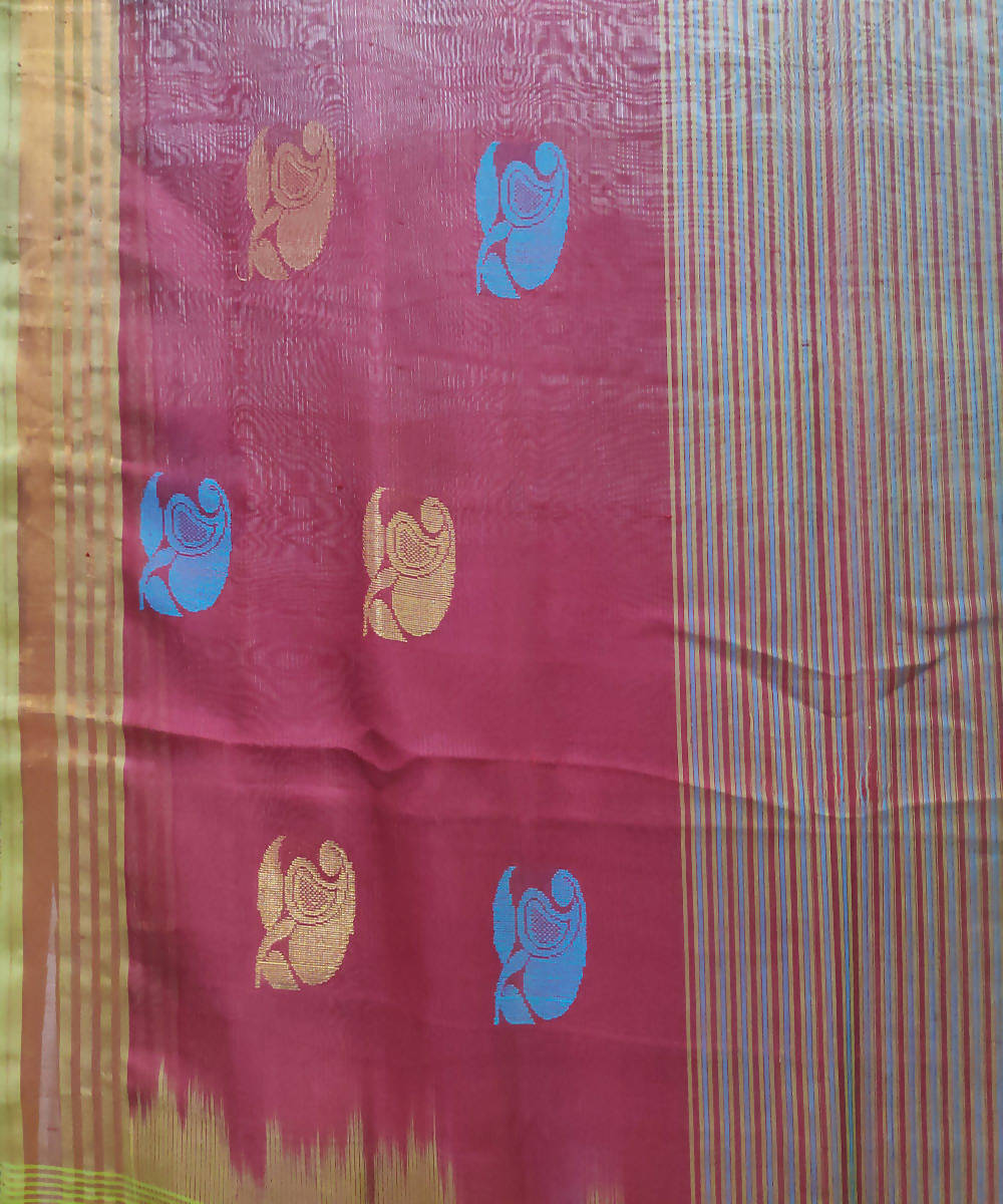 venkatagiri multicolor handloom cotton silk saree
