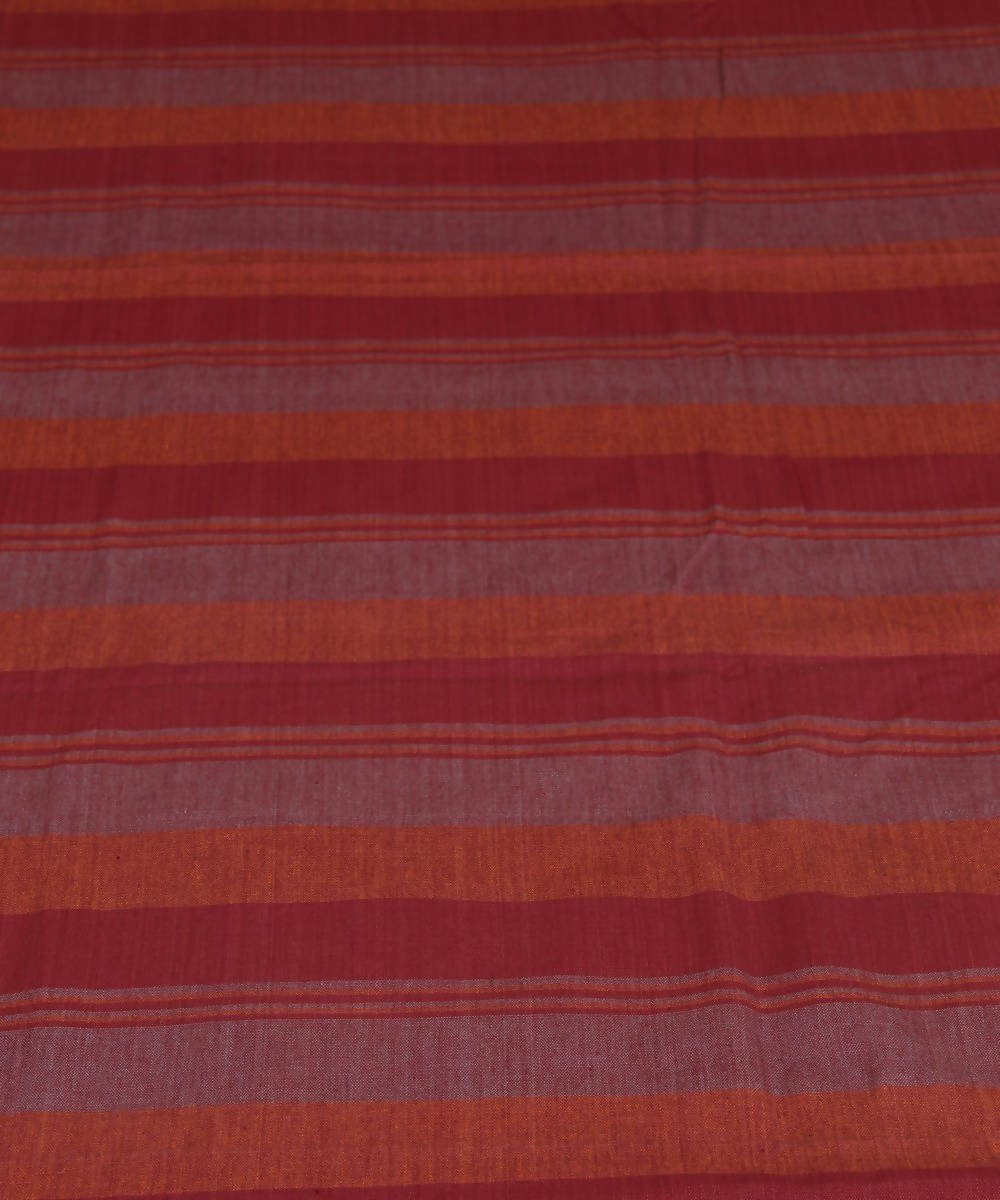 Horizontal Striped Handwoven Cotton Bed Sheet