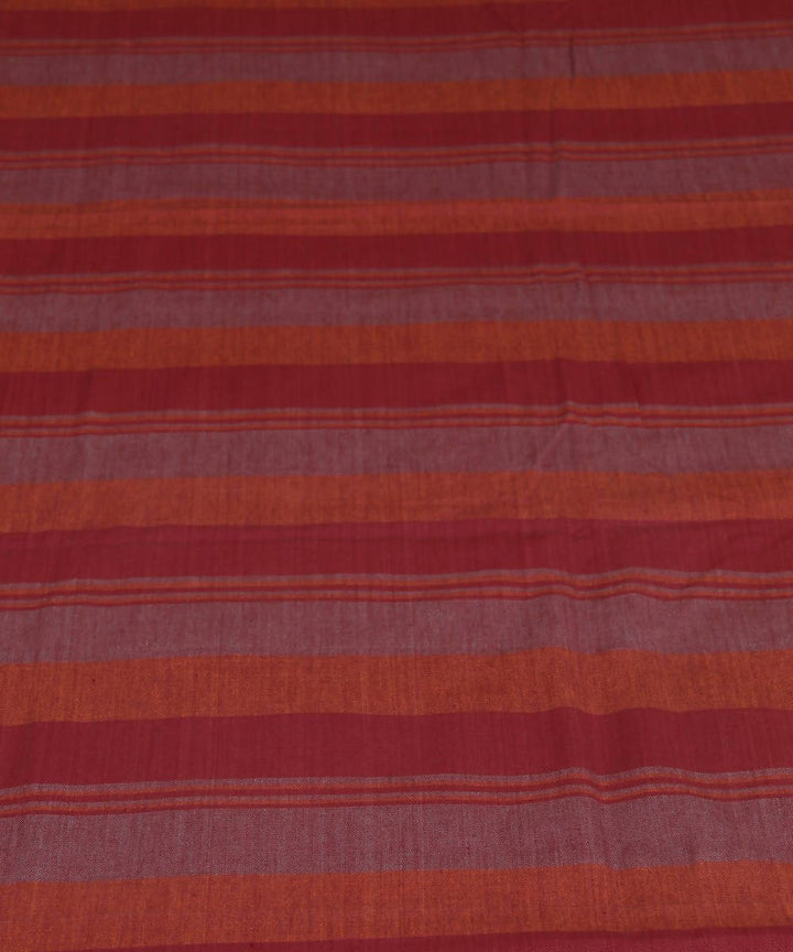 Horizontal Striped Handwoven Cotton Bed Sheet