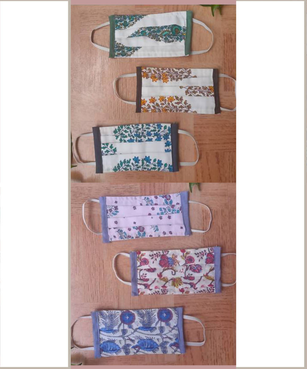 Cotton 2 Layer Fabric face Masks (for kids) Pack of 6