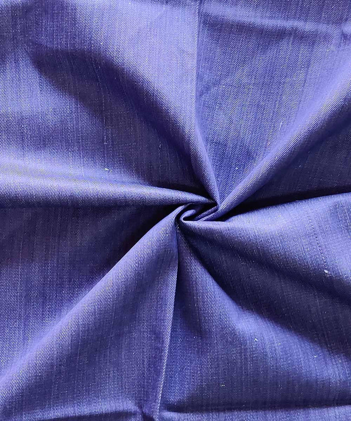 Purple handspun handwoven cotton thick material fabric