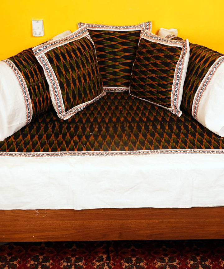 Mehendi Green Handloom Pochampally Diwan Set