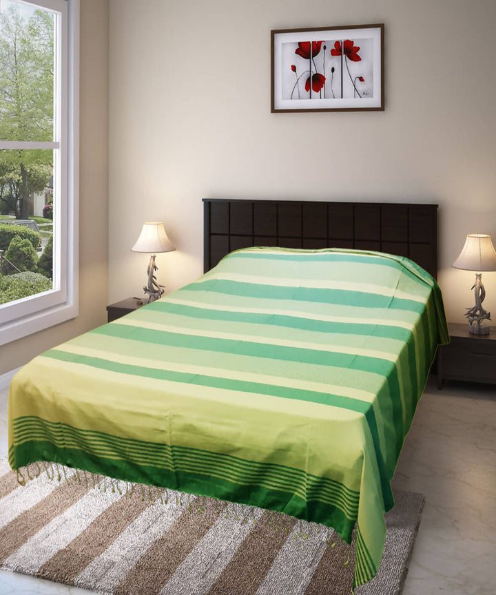Multicolor handspun turkish cotton double bedcover