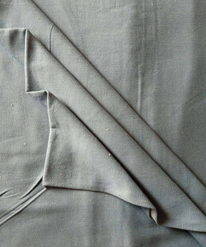 2.5m Grey handspun handwoven cotton Denim trouser and jacket fabric