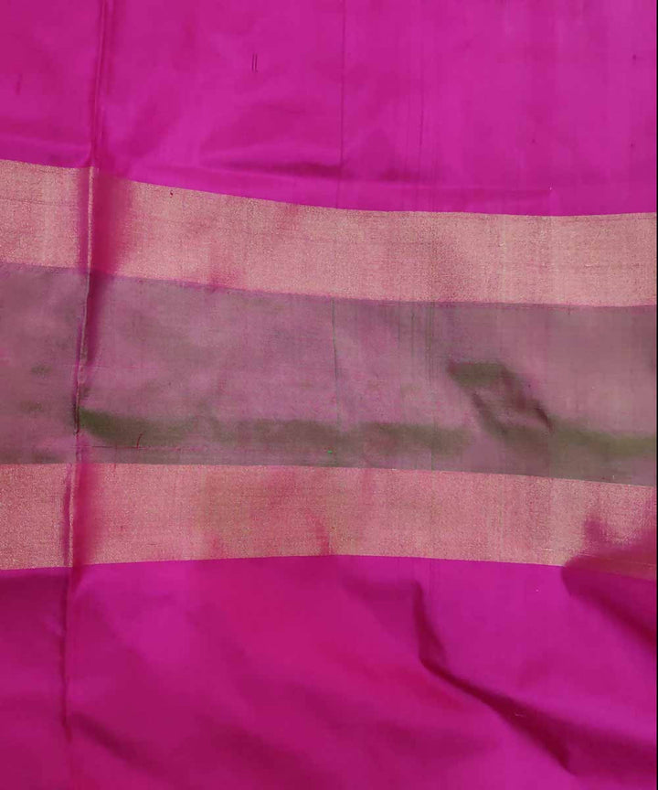 Electric yellow pink handloom silk pochampally ikat saree