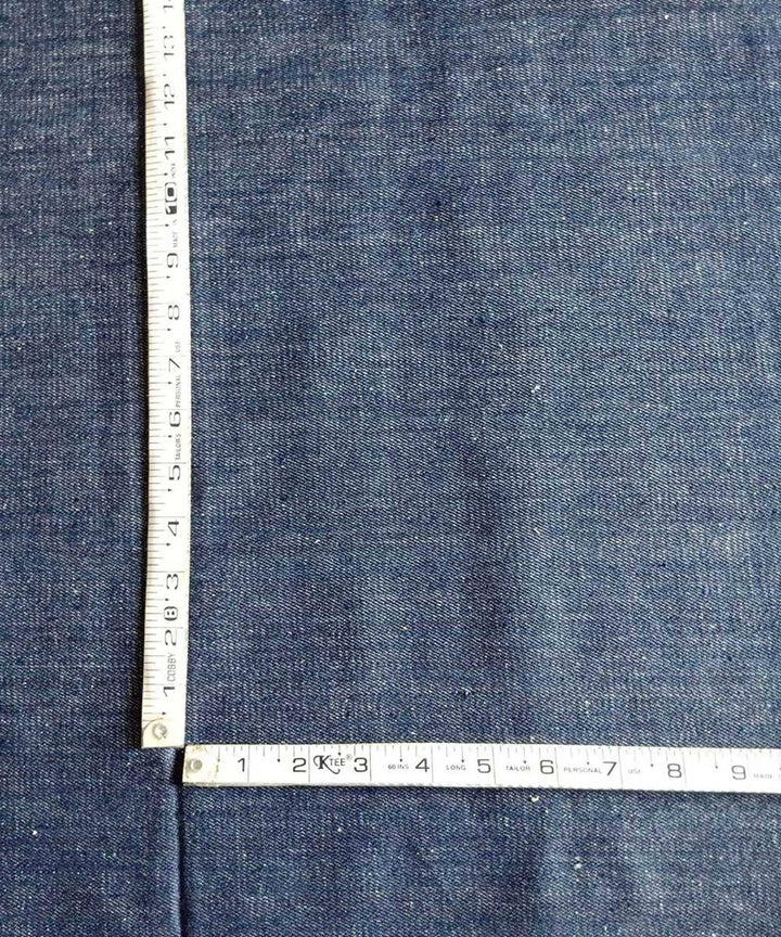 indigo white denim handwoven cotton trouser jacket Thick Material