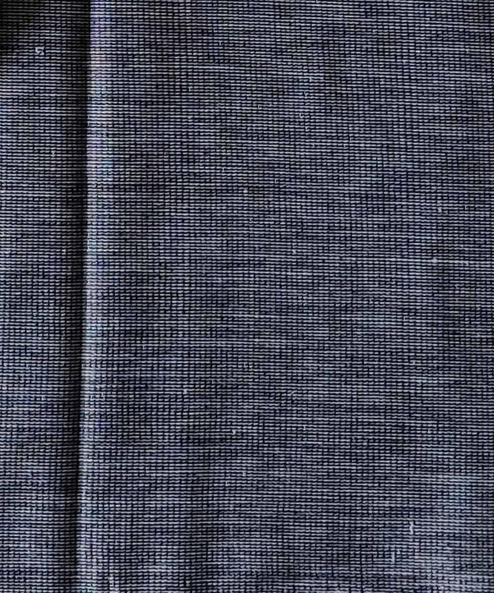 Black white handspun handwoven cotton thick material fabric